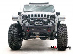 Jeep Wrangler JL Front Bumper - Fab Fours - Stubby - w/ Guard Jeep Wrangler JL Front Bumper - Fab Fours - Stubby - w/ Guard
